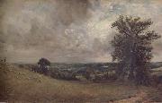 John Constable West End Field,Hampstead,noon oil on canvas